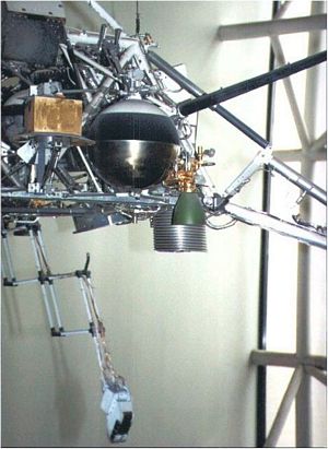 TD-339 Vernier Engine installed on Surveyor S-10 Engineering Model